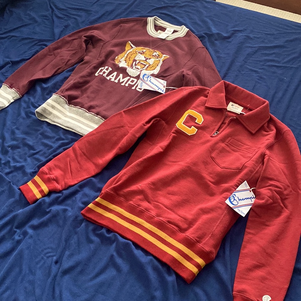 2-Pack Todd Snyder x Champion XS Sweatshirts Wine & Red NWT
